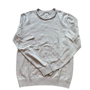 Men's GAP Gray Crewneck Sweater Soft Knit Pullover solid size large tall